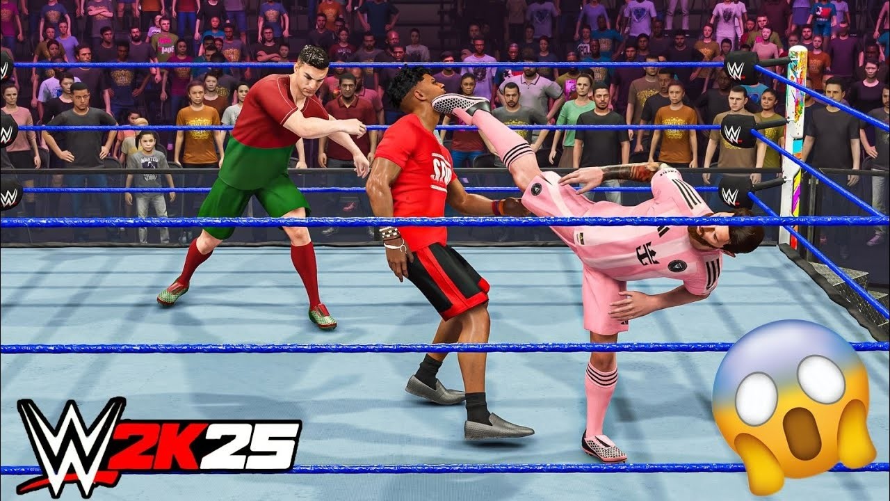 Роналду против Месси против Неймара 🔥 Матч TLC | Геймплей WWE 2K25