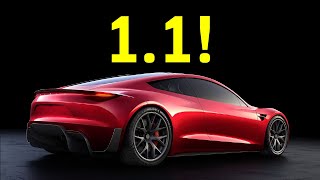 2024 tesla roadster 0-60 mph in 1.1 seconds