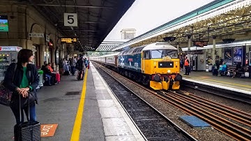 BR class 47s thrash through Exeter st Davids