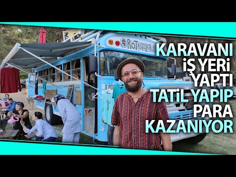 Türkiye’yi Karış Karış Gezdiği Karavanı Kahve Dükkanı Yaptı