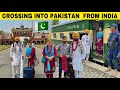 Crossing into pakistan  from india   indian punjabi jatha   visiting pakistan lahore nankana