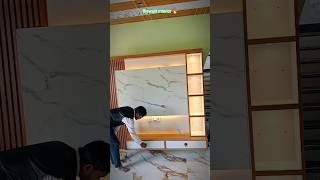 Modern🔥Tvpanel Small Living Room Interior Designe Ideas #home #tvunit #interior #furniture #ytshorts
