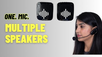 Connect multiple speakers with 1 mic for larger hall classroom - Nefficar Voice Amplifier N511-UHF￼