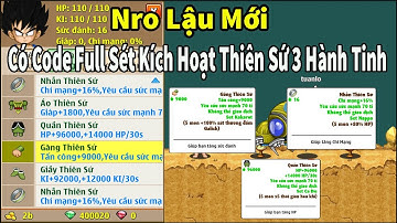 NRO LẬU MỚI - Nro Arriety Ngọc Rồng Lậu Có Code Full 3 Sét Kích Hoạt Thiên Sứ Của 3 Hành Tinh