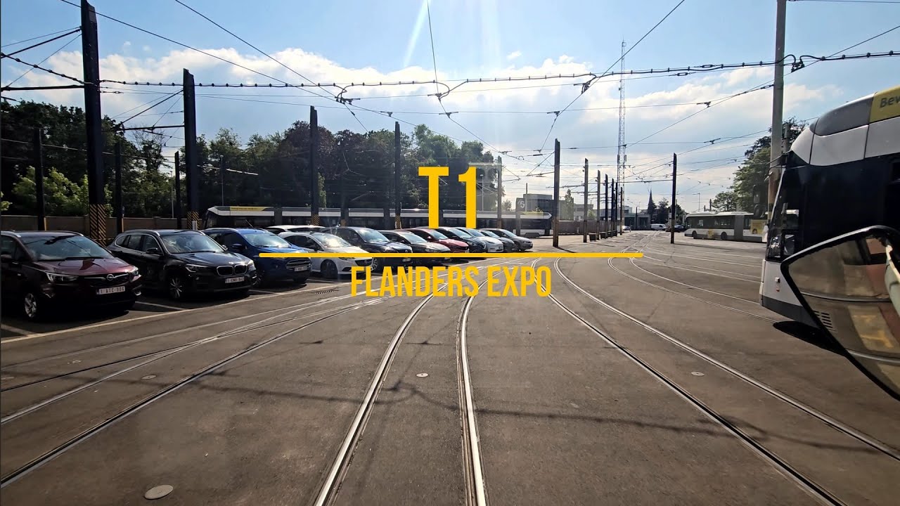Tram Cabview 🚋 Gent T1 – Stelplaats Gentbrugge →Flanders Expo → Stelplaats Gentbrugge | Driver’s POV
