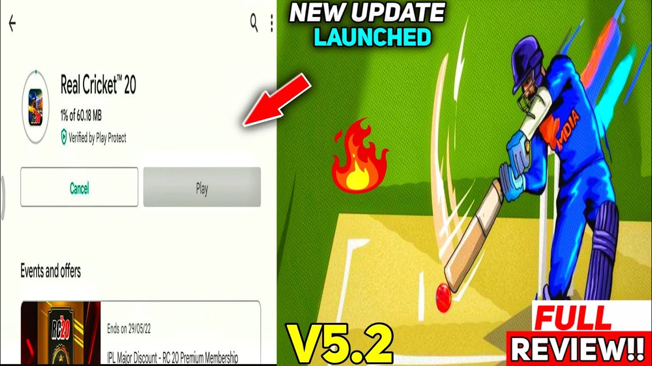 Real Cricket 20 New Update Launch !! Rc20 New Update V.5.2 Full Review ...