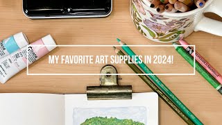 My Favorite Art Supplies in 2024