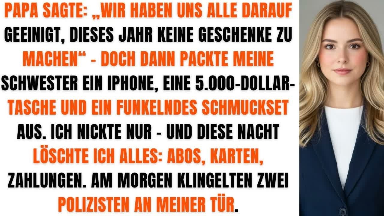 Bei der Weihnachtsfeier sagten meine Eltern： Keine Geschenke – bis ich sah was meine Schwester