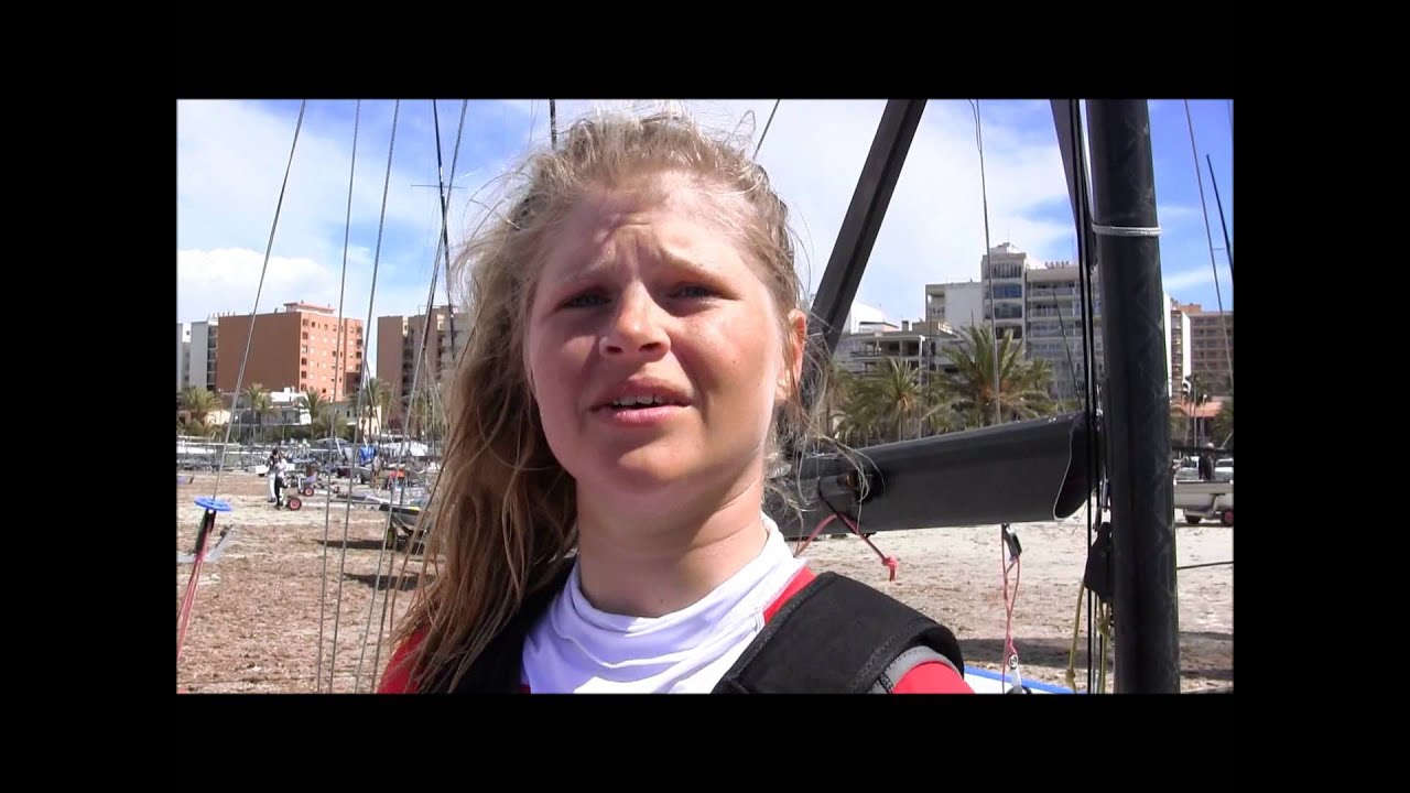 First day of Gold Fleet for the 49erFX