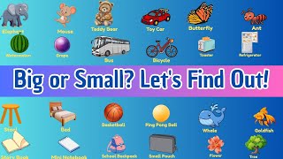 Big or Small? Fun Size Comparison for Nursery Kids | Learn with Pictures & Questions!