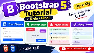 full course of Bootstrap  in Urdu/Hindi | Form, Position, Alert & Display Classes | Bootstrap