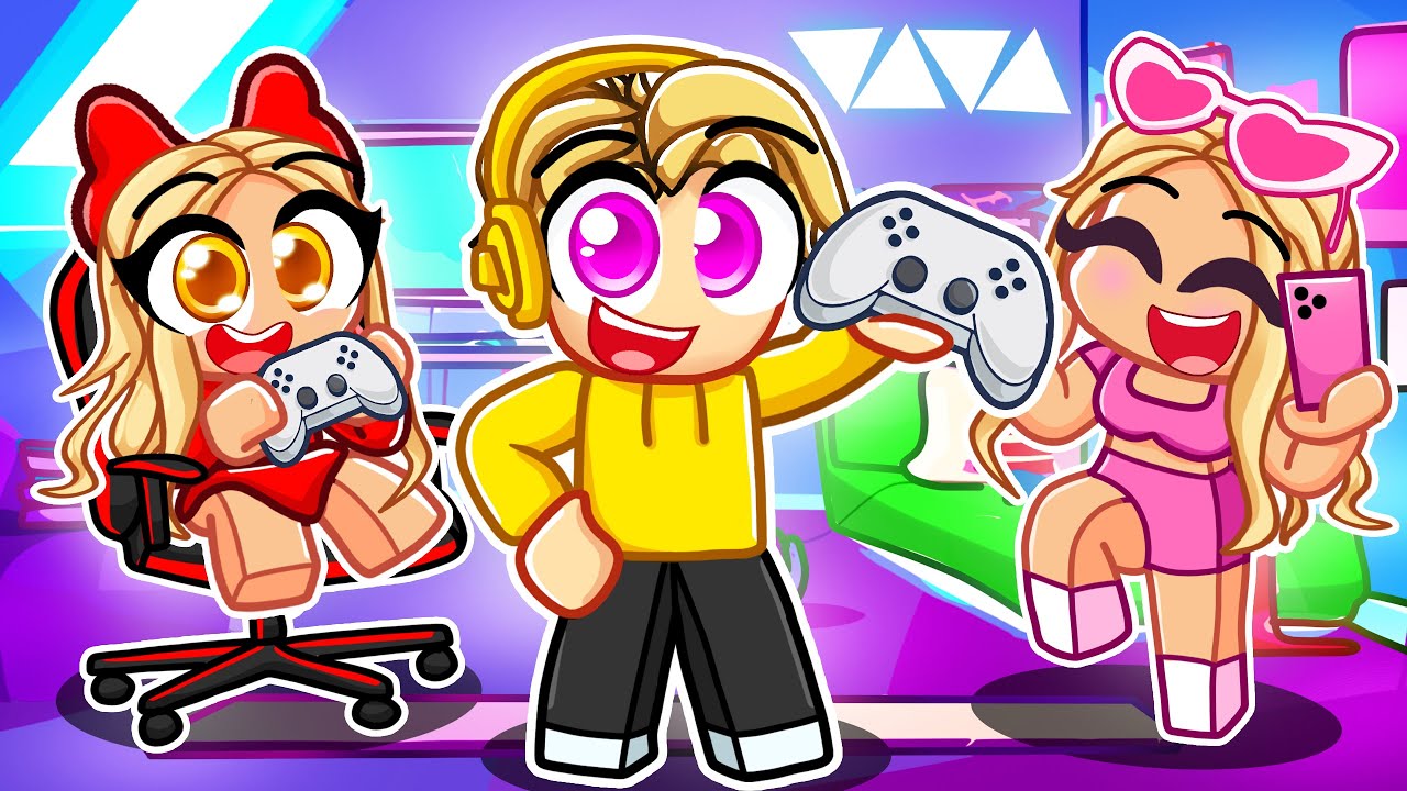 Having a GAMER FAMILY in Roblox!