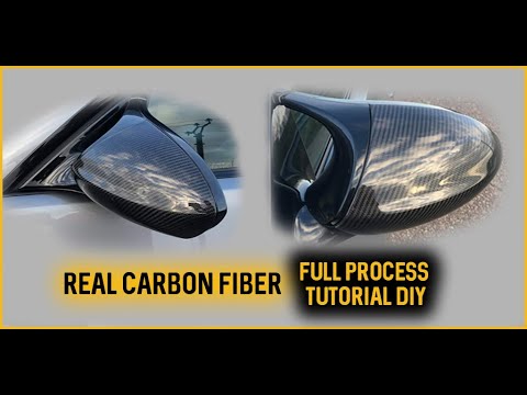 Comment faire un recouvrement fibre de carbone/carbon fiber sur  rétroviseurs BMW M3 E92 (Partie 1) 