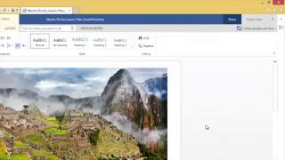 Collaborate with your class using Word Online