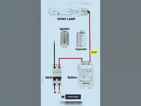 HPMV lamp ignition connection diagram || electrical technical videos