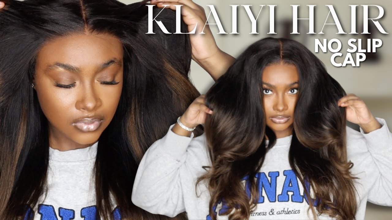 😍Нескользящая шапочка, удобная для ленивой укладки || Парик без клея, каштаново-коричневый омбре,...