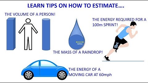 VIDEO 1- PHYSICAL QUANTITIES AND ESTIMATION