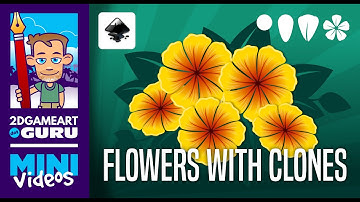 Inkscape Tutorial - Mini Video - Designing Flowers using Clones