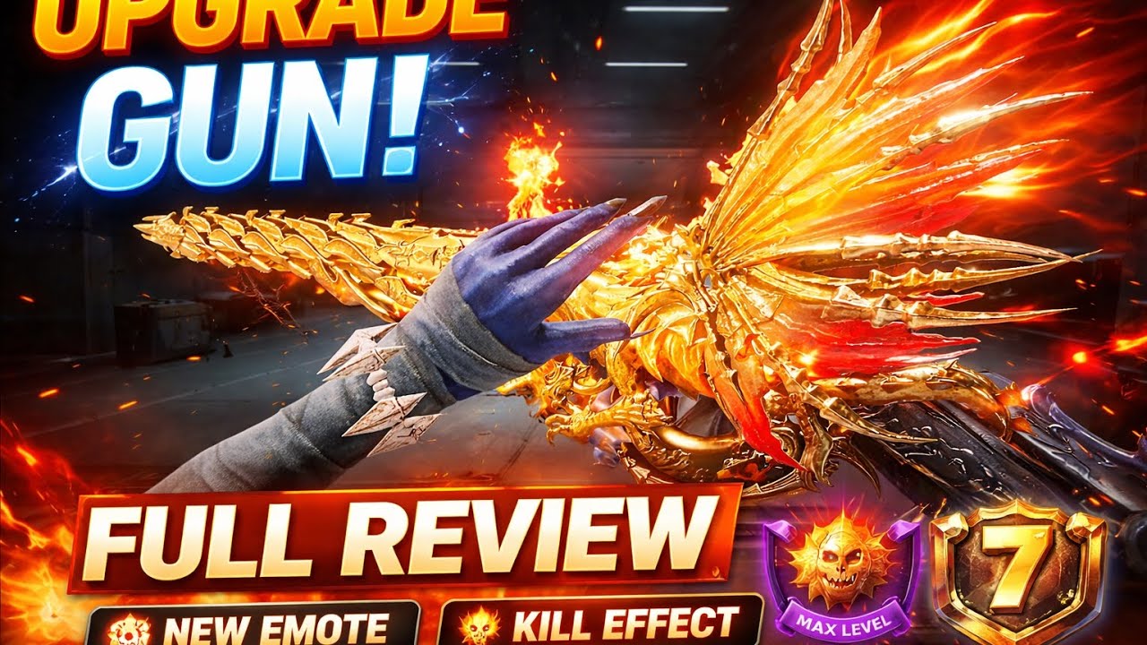 Upgrade Gun Level 1 to Max + Emote Effect 😍 Full Review - YouTube