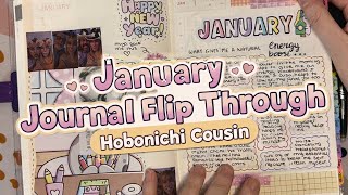 My January Hobonichi Cousin Pages ✨ | Slow Journaling & Real Life | Journal Flip Through