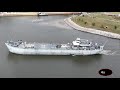 USS LST-325 Mississippi River Southbound at Lock 14, Le Claire IA (2023)