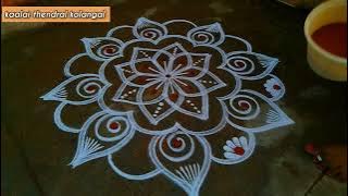 Easy thai maadham special kolam easy rangoli easy muggulu traditional kolam simpledesgin