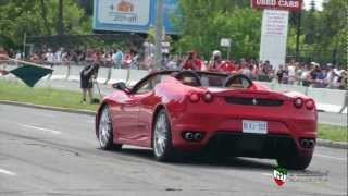 Ferrari f430 spider burnout - 2012 fca ottawa demo zone