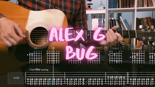 Alex G's Bug - Acoustic Guitar Tutorial: Chords & Vibe