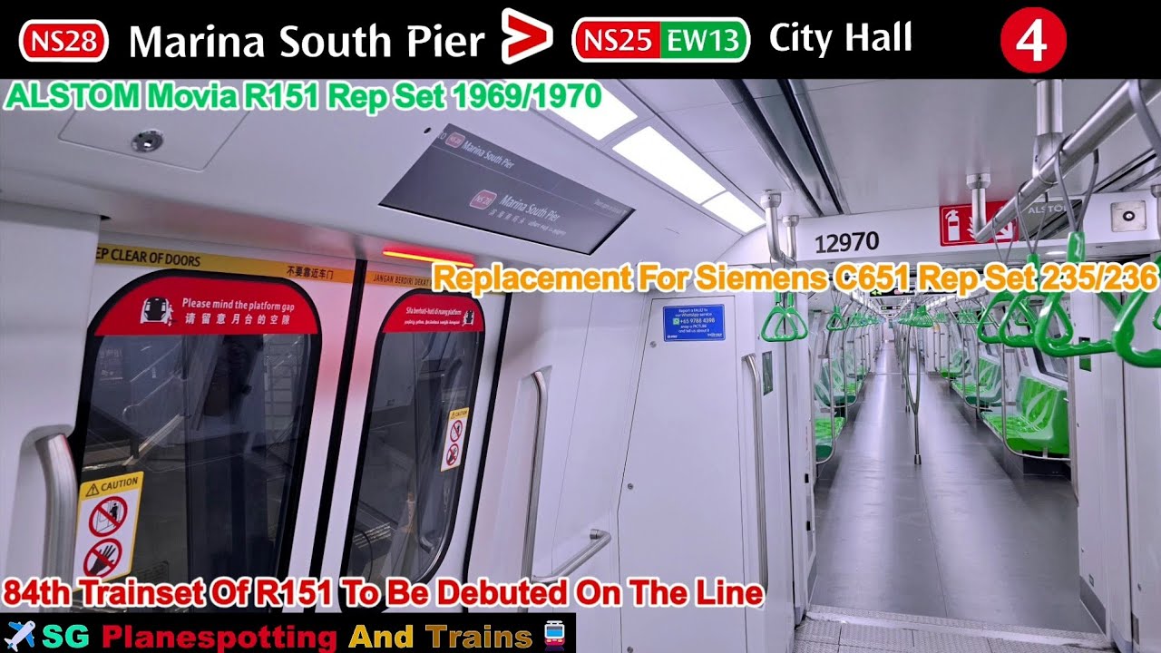 [3 Years Debut Anniversary] SMRT NSL ALSTOM Movia R151 Rep Set 1969/ ...