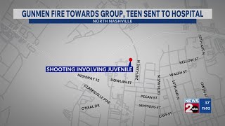 Teen injured after gunmen fire towards group in North Nashville