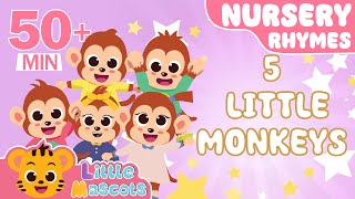 Five Little Monkeys + Dancing Like An Animal + more Little Mascots Nursery Rhymes & Kids Songs