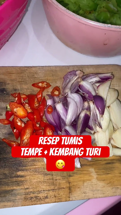 Resep Tumis Kembang Turi   Tempe 🤤 - Umma Harits