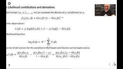 Introduction to binary response 4   Maximum likelihood Estimation