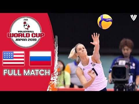 видео: USA 🆚 Russia - Full Match | Women’s Volleyball World Cup 2019