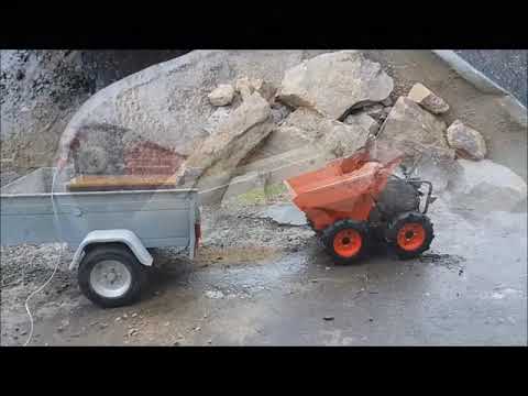 Mini Backenbrecher mit Förderband Eigenbau