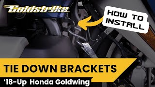 Honda Goldwing Tie Down Brackets / How To Install