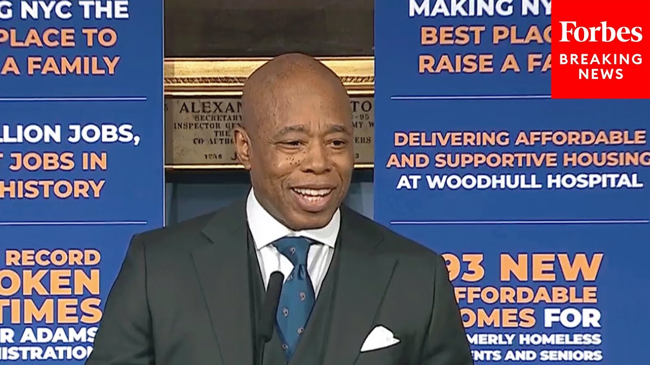 New York City Mayor Eric Adams Holds Press Briefing As Mayoral Primary ...