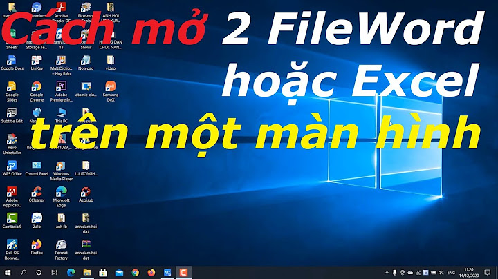 So sánh màn hình làm việc của word và excel