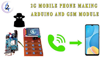 2G Gsm Module Smartphone Using Arduino and ST7735 Lcd Display | M42 TECH