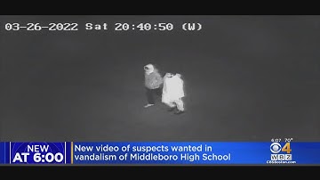 Police Looking For 2 People Seen Near Scene Of High School Vandalism