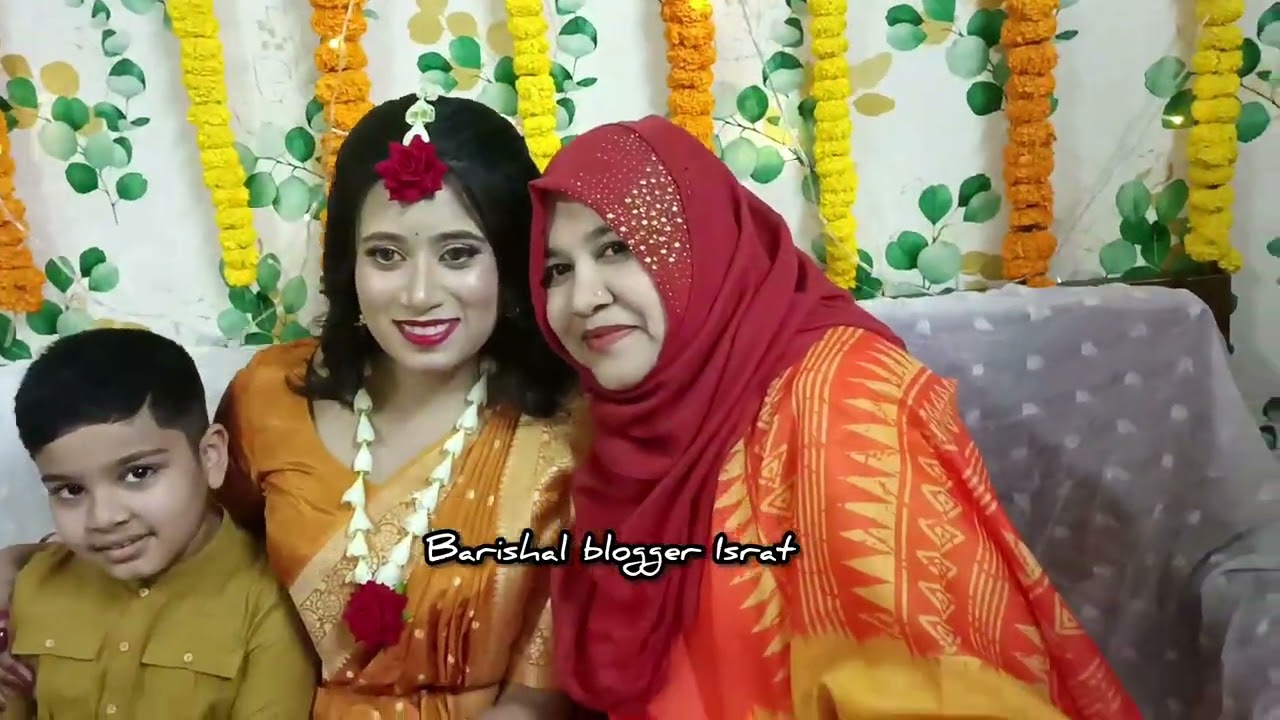 শিলার হলুদ সন্ধ্যা🧡 সবাই মিলে অনেক মজা করেছি।#dailyvlog #familyvlog #vlog 