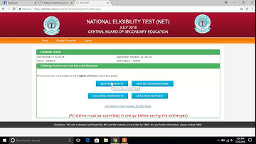 How to download and challenge the answer key for CBSE NET July 2018