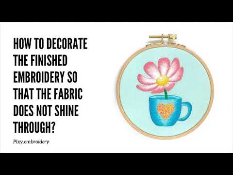 Video: How To Decorate The Finished Embroidery