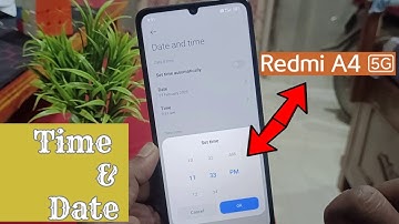 how to set time and date in redmi a4 5g | redmi a4 me time kaise set karen