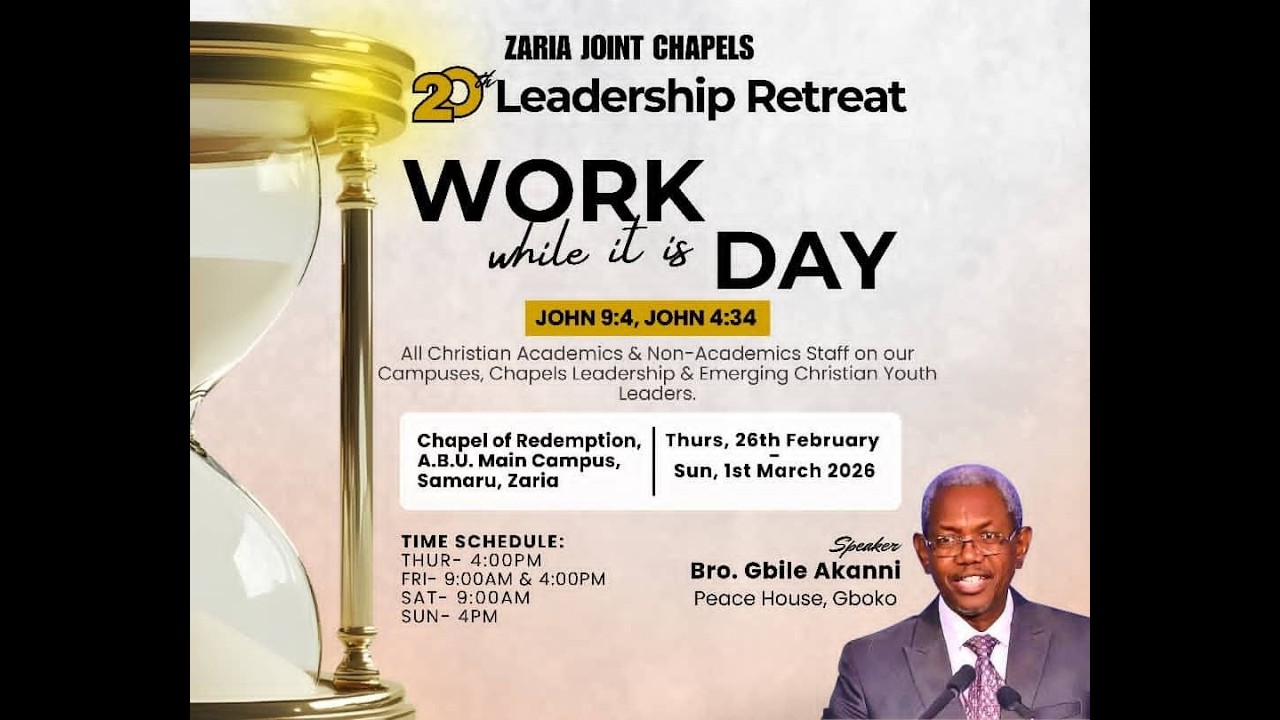 Zaria Joint Chapels Leadership Retreat Day 2 morning session