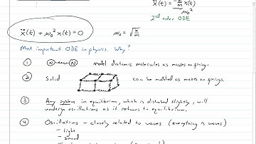 Lecture - Introduction to Second Order Ordinary Differential Equations (ODEs)