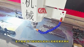 Customer Workshop High-speed metal-gantry CNC Drilling Machine Processing High precision Mold Steel