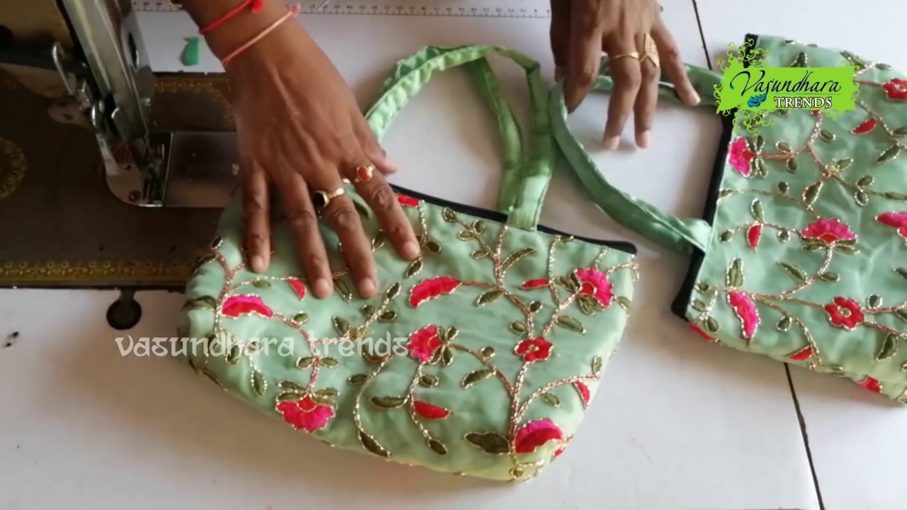 BEST POPULAR PRINT DIY PURSE BAG CUT & SEW // Cute HandBag Just In 30 Min  By Own Hands - YouTube