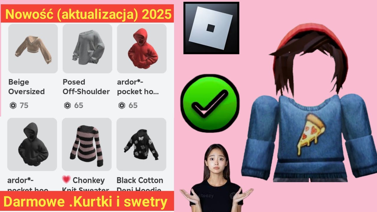 O mój Boże! Za darmo..kurtki i swetry Roblox (nowa aktualizacja) ll ...