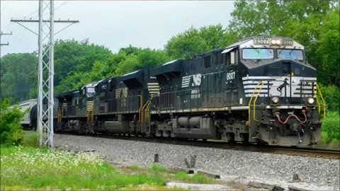 NS Freight 310 - ES44AC #8007 K5HLL Doppler, SD70ACe #1013, C44-9W #9479 & AC44C6M #4032 - Madison